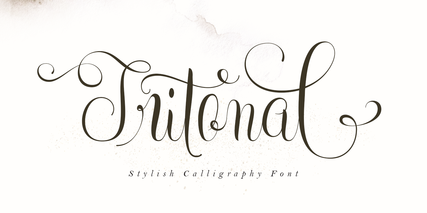 Beispiel einer Tritonal Regular-Schriftart